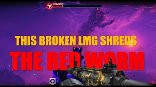 MW3 Zombies - This BROKEN LMG shreds THE RED WORM - SOLO - Full Gameplay