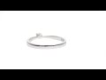 Anillo solitario de 0.04 ct en oro blanco video