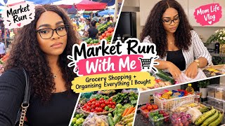 Market Run With Me 🛍️ | Grocery Shopping + Organising Everything I Bought | Mom Life Vlog