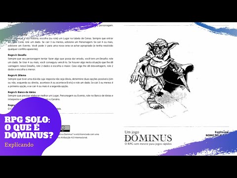RPG SOLO - Dominus - Um minuto para o fim do Mundo — Teletype
