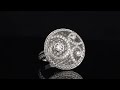 Graff diamond wave white gold cocktail ring for sale at opulent jewelers