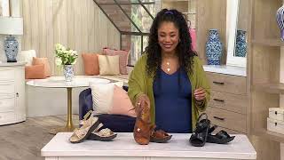 Alegria Adjustable Leather Sandals - Kelsi on QVC