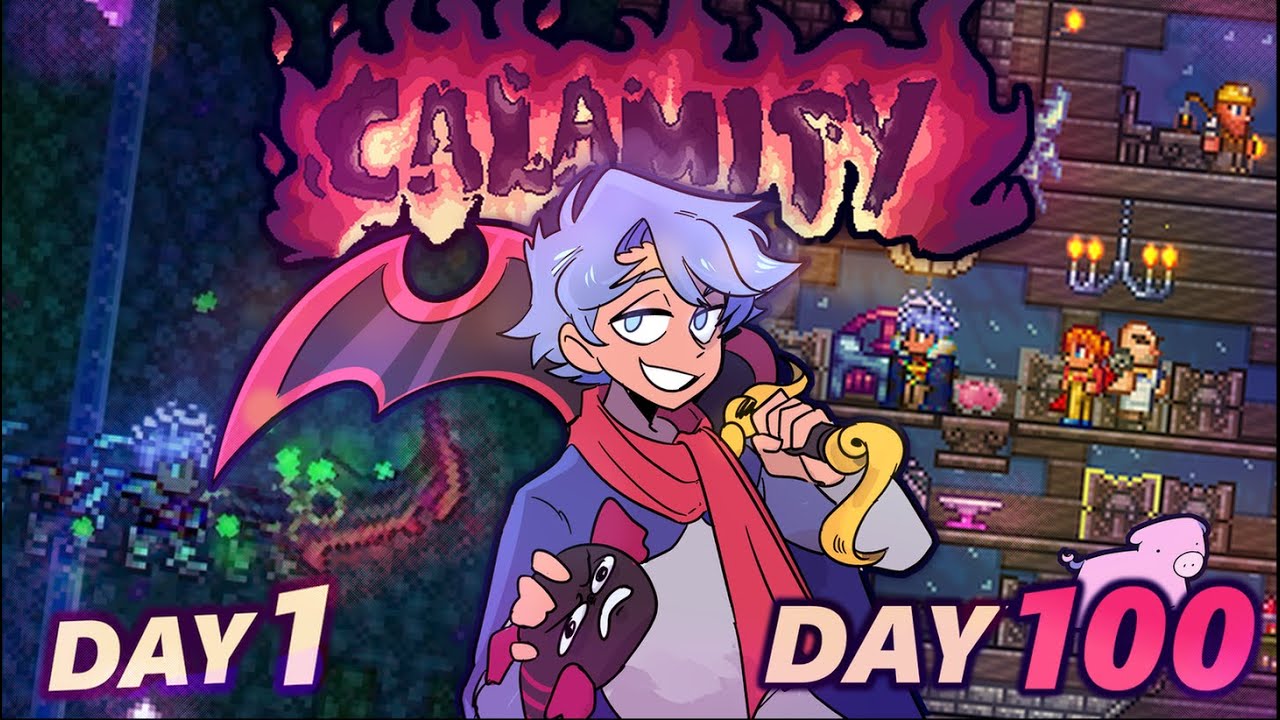 I Spent 100 Days in Terraria Calamity Revengance Mode and Here's What Happened
