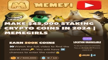 MEMEFI SECRET CODE 🔑 TASK | MEMEGIRLS | MAKE $45,0000 STAKING CRYPTO COINS IN 2024  #memefi