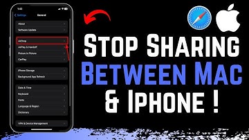 How To Stop Sharing Safari Between iPhone And Mac !