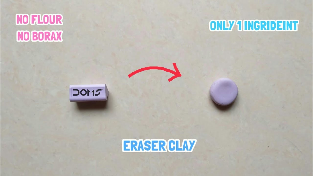 How To Make Clay At Home 😱 DIY SOFT ERASER CLAY !!🔥 Very Easy Homemade  Clay In 2 Min 🕒 200% Working😱 