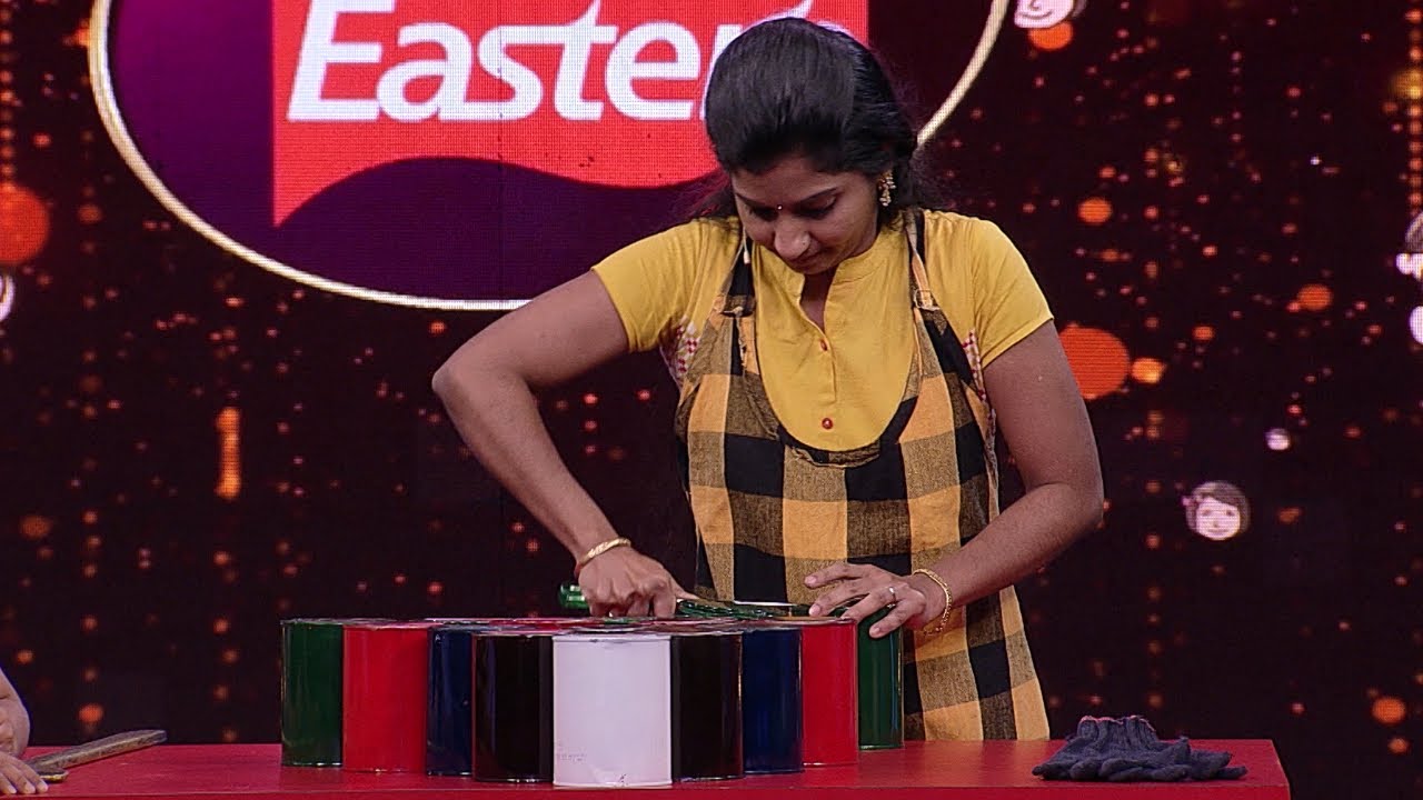 Kusruthi Kudumbam | Open the Paint Can Lid | Mazhavil Manorama mazhavil manorama thatteem mutteem