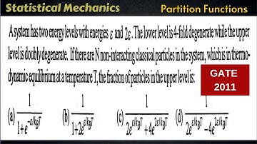 The fraction of Particle in Upper Level | Partition function | Gate 2011 |  POTENTIAL G