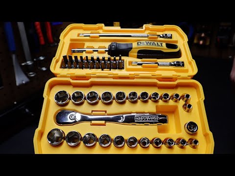 DeWalt 1/4" Mechanics Tool Set, SAE and Metric