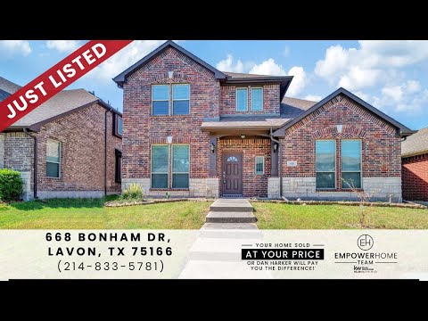 668 Bonham Drive, Lavon, TX home video tour