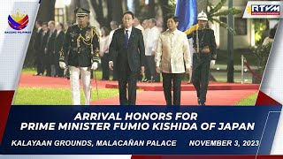 Arrival Honors for Prime Minister Fumio Kishida of Japan 