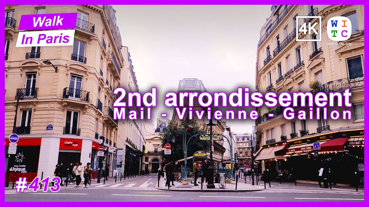 2nd arrondissement, Paris, France | Walk In Paris | Paris walk