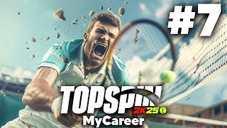 TOPSPIN 2K25 MyCAREER Gameplay Walkthrough Part 7 - HARD DIFFICULTY IS JUST SILLY ...