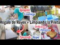 REGALO DE REYES 🎁 + LIMPIANDO LA PILETA 🌊 LAVANDO ROPA DELICIOSO ALMUERZO 😋 | Un Día Conmigo 😍