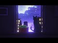 Rainy Window View 🐱 Chill Music with Cat &amp; City Lights