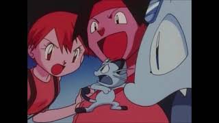 Meowth Envisions Ash, Misty \& Tracey Blowing His Cover