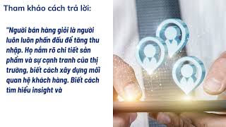 4 CÂU HỎI PHỎNG VẤN DÀNH CHO NHÂN VIÊN BÁN HÀNG