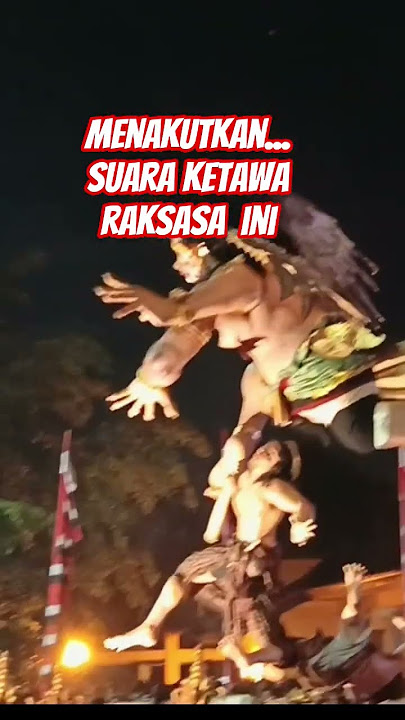 Sungguh menakutkan suara ketawa raksasa ini, Dalangnya hebat #ogohogoh2025 #nyepi2025 #bali