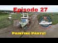 Ep 27 - Can 20 Of Our YouTube Subscribers Work Together to Paint Sarinda? The Ship Happens Mud Spa!