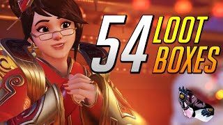 Unboxing 50 Chinese New Year Loot Boxes | Overwatch Year of the Rooster