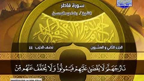 سورة فاطر 15 الى يس 27 ــــ رضا عبدالمحسن