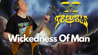 Bass TAB in description // Wickedness of Man by Trouble Bass Lesson