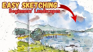 How to Sketch a Landscape Step by Step for Beginners - An Easy Sketching Tutorial