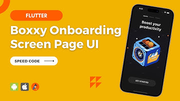 Flutter Boxxy Onboarding Screen Page UI | Speed Code