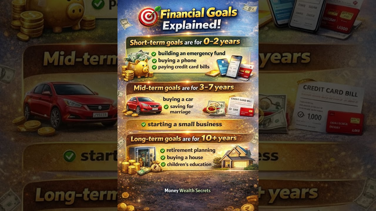 🎯 Объяснение финансовых целей! 💰 Краткосрочные, среднесрочные и долгосрочные цели 🚀 