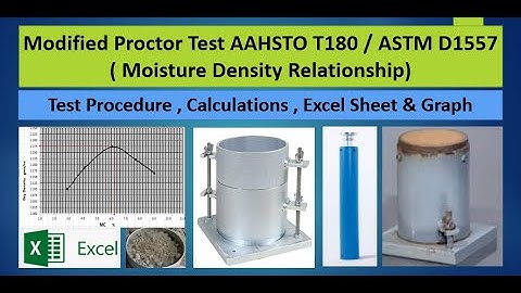 Modified Proctor Test | Moisture Density Relationship | AASHTO T-180 | ASTM D1577