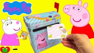 learn days of the week peppa pig gets mail surprise presents