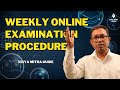 Weekly online examination procedure  vidya mitra guide