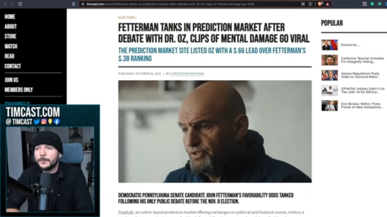 Fetterman TANKING After Oz Debate EXPOSES SEVERE Mental Disability, Democrats Claim Captions BROKE