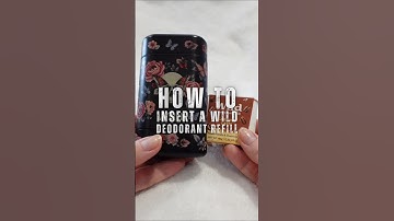 How to load your new Wild deodorant refill into your Wild deodorant case