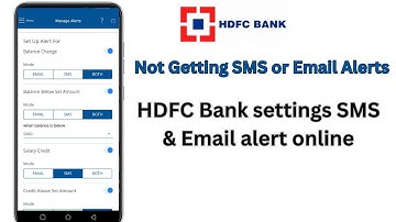HDFC Bank settings sms alert online || How to activate Insta Alerts in HDFC