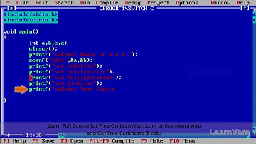 Switch Statement in C - Video in hindi