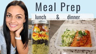 Meal Prep Lunch & Dinner for Weight Loss | Healthy Food | Salad Jar | Chicken Parm Zucchini Noodle