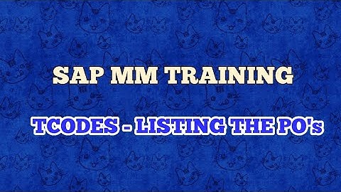 #learnsap  #sapmmtraining  #sapmmtutorialforbeginners   T-CODES FOR LISTING THE PO