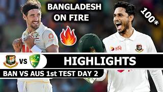 BAN vs AUS 1st Test Match Highlights 2026 DAY 2 | Bangladesh vs Australia