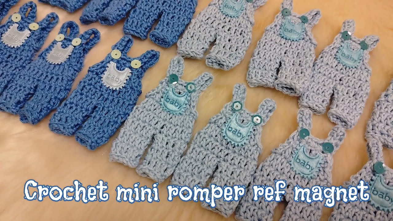 Crochet mini romper ref magnet