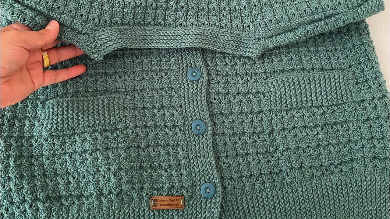 Örgüde Şahane Duran Boyun Dikimi☘️Knittig Crochet 🤗