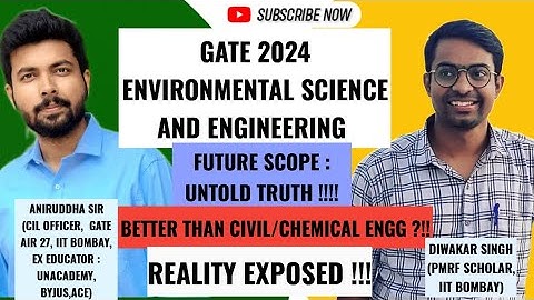 GATE Environmental Science and Engineering : Future Scope : Truth Exposed ! #aniruddhasir #gate2024