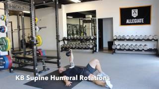 Supine KB Humeral Rotations