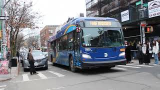 MTA NYCT: 2019 NFI XD40 #7825 on the B62 to Astoria at Bedford Av/N. 6 St
