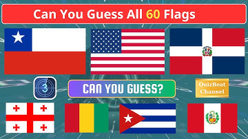 Guess all 60 countries in 3 Seconds! 🚩🌍 Guess The Country By The Flag.