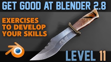 Hunting Knife | Beginner Exercises | Part 11 | Hard Surface Modelling 7 | Blender 2.8