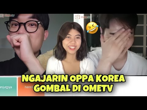 REAKSI LUCU COWOK KOREA DENGERIN GOMBALAN CEWEK INDO 😂 #ometv #omegle