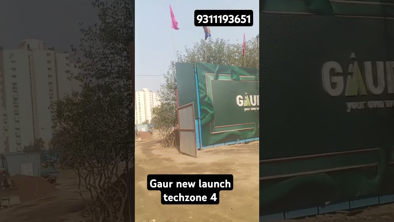 Gaur new launch techzone 4. for more details contact @9311193651