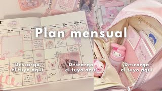 Plan mensual descargable | comienza a organizarte mejor