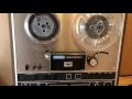 Analog Reel to Reel Tape Delay Effect Demonstration